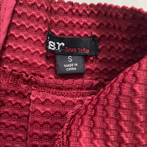 Burgundy Circle Skirt - Picture 6 of 6